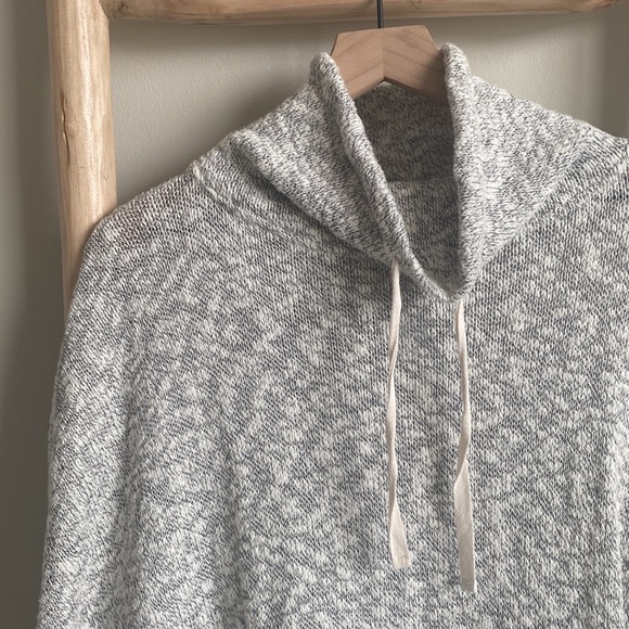 Lou & Grey Marled Mock Neck Poncho Top Sz Small - Picture 5 of 9